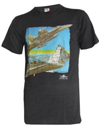 Picture of F/A-18 Hornet Matterhorn T-Shirt dunkelgrau